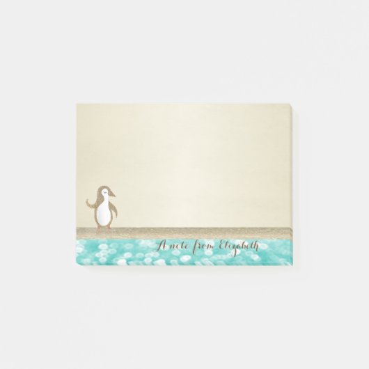 Post-it® Cute Lovely élégant élégant, Happy Penguine (Devant)