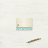 Post-it® Cute Lovely élégant élégant, Happy Penguine (Sur un bureau)