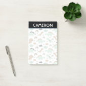 Post-it® Cute Mint Green Dinosaur Motif (Bureau)