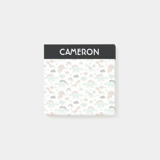 Post-it® Cute Mint Green Dinosaur Motif
