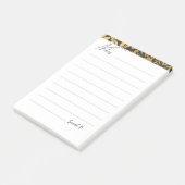 Post-it® Cute Modern Minimalistic Abstract Grey Gold (Incliné)