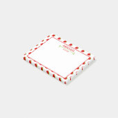 Post-it® Cute Motif de fraise personnalisée (Incliné)