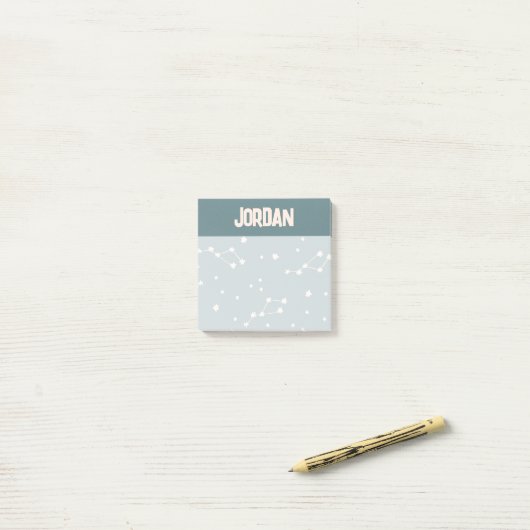 Post-it® Cute Motif Sky Constellation (Sur un bureau)