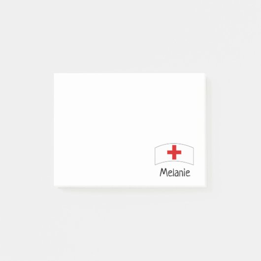 Post-it® Cute Nurse Personnalisé Notes Sticky (Devant)