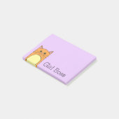 Post-it® Cute Orange Chat fille Boss (Incliné)