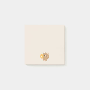 Post-it® Cute Ours Brown Romantique