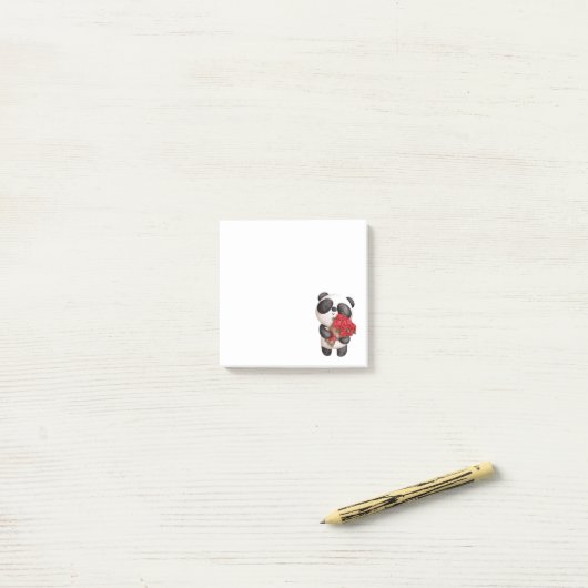 Post-it® Cute Panda (Sur un bureau)