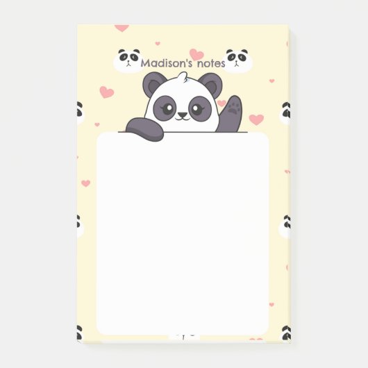 Post-it® Cute Panda (Devant)