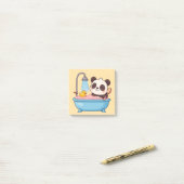 Post-it® Cute Panda Carnet de bain (Sur un bureau)