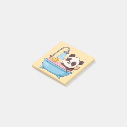Post-it® Cute Panda Carnet de bain (Incliné)