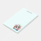 Post-it® Cute Panda Chilling dans un tube intérieur (Incliné)