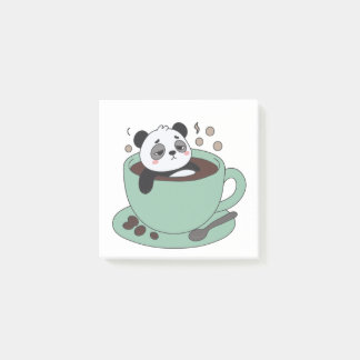 Post-it® Cute Panda In Coffee Cup Coffee Lover Gift