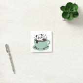 Post-it® Cute Panda In Coffee Cup Coffee Lover Gift (Bureau)