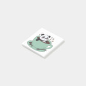 Post-it® Cute Panda In Coffee Cup Coffee Lover Gift (Incliné)