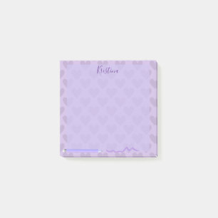 Post-it® Cute Pastel Chic Lavande Personnalisée