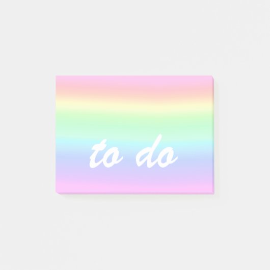 Post-it® Cute Pastel Rainbow À faire (Devant)