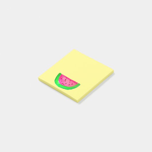 Post-it® Cute pastèque aquarelle pop art fruit (Incliné)