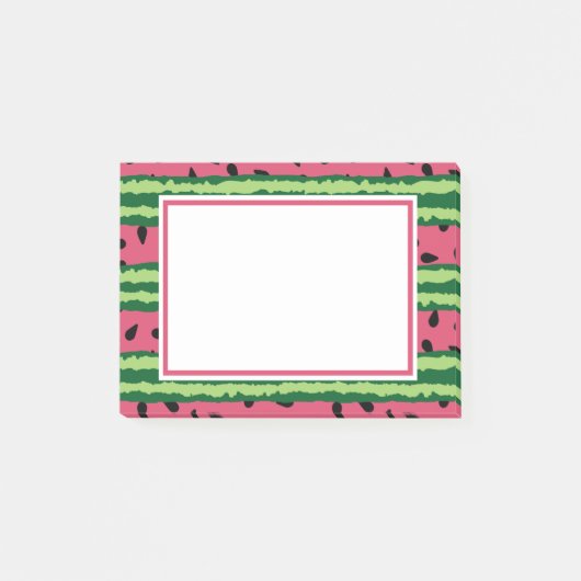 Post-it® Cute pastèque Motif rose et vert (Devant)