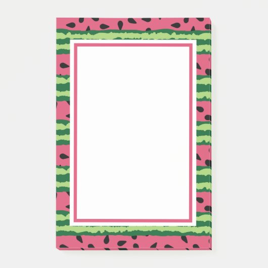 Post-it® Cute pastèque Motif rose et vert (Devant)