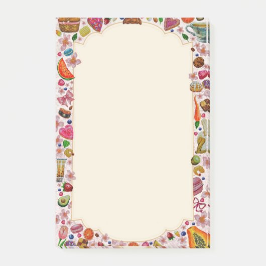 Post-it® Cute Pastry Confections Sweets (Devant)