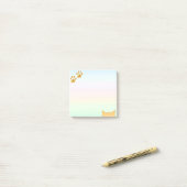 Post-it® Cute pattes de chat (Sur un bureau)