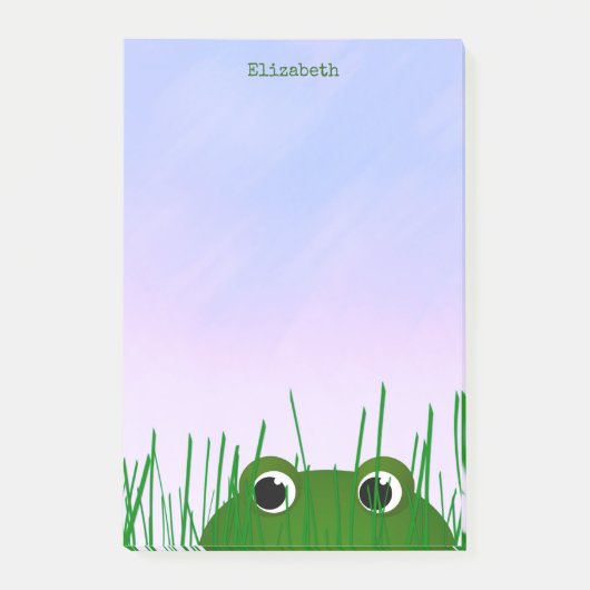 Post-it® Cute peeking grenouille personnalisée (Devant)