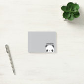 Post-it® Cute petit ours Panda avec nom personnalisé (Bureau)