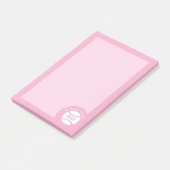 Post-it® Cute Pink Girly Baseball Notes (Incliné)