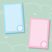 Post-it® Cute Pink Girly Baseball Notes