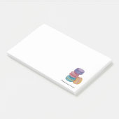 Post-it® Cute Rainbow Macaroons In Watercolor (Incliné)