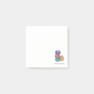 Post-it® Cute Rainbow Macaroons In Watercolor