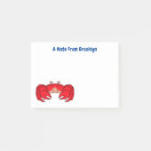 Post-it® Cute red crab cartoon (Devant)