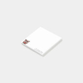 Post-it® cute red glasses raccoon (Incliné)