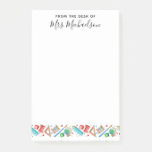 Post-it® Cute Retour à l'école Crayon Globe enseignant (Devant)