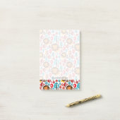 Post-it® cute retro Lion kids illustration (Sur un bureau)