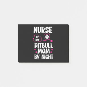 Post-it® Cute RN Nurse Pit Bull Maman Paw Chien Puppy Lover