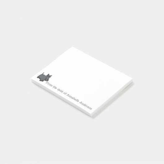 Post-it® Cute Scottish Terrier Personnaliser (Incliné)