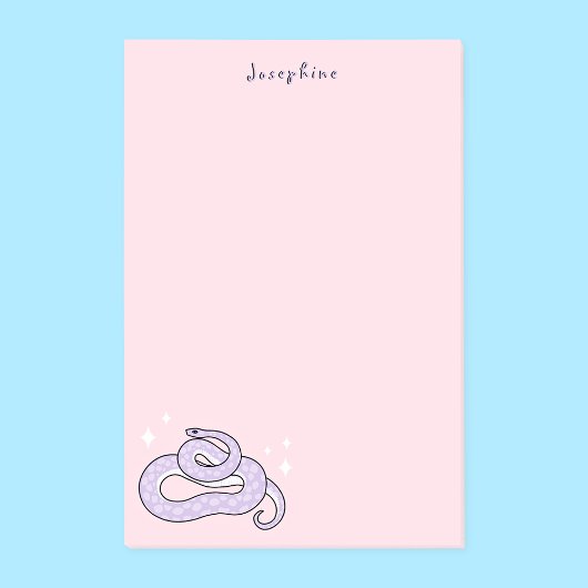Post-it® Cute serpent rose et pourpre