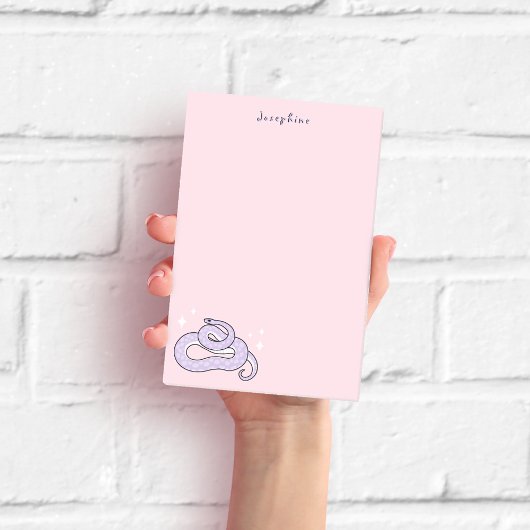 Post-it® Cute serpent rose et pourpre