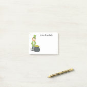 Post-it® Cute Simple Leprechaun St. Patrick's Day Green (Sur un bureau)