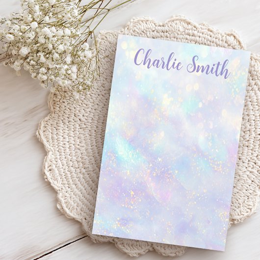 Post-it® Cute soft pastel background script name