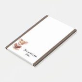 Post-it® Cute souris avec livre (Incliné)