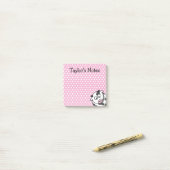 Post-it® Cute sur mesure drôle de vache caricature (Sur un bureau)