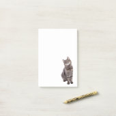Post-it® Cute tabby Chat (Sur un bureau)