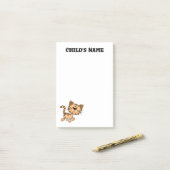 Post-it® Cute Tiger Cub (Sur un bureau)