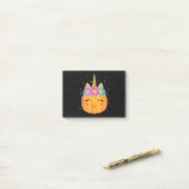 Post-it® Cute Unicorn Citrouille Halloween Thanksgiving (Sur un bureau)