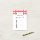 Post-it® Cute Valentines Day Scribble Hearts (Sur un bureau)