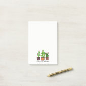 Post-it® Cute Watercolor Cactus (Sur un bureau)