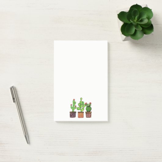 Post-it® Cute Watercolor Cactus (Bureau)