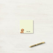 Post-it® Cute Watercolor Poodle Trendy Custom (Sur un bureau)